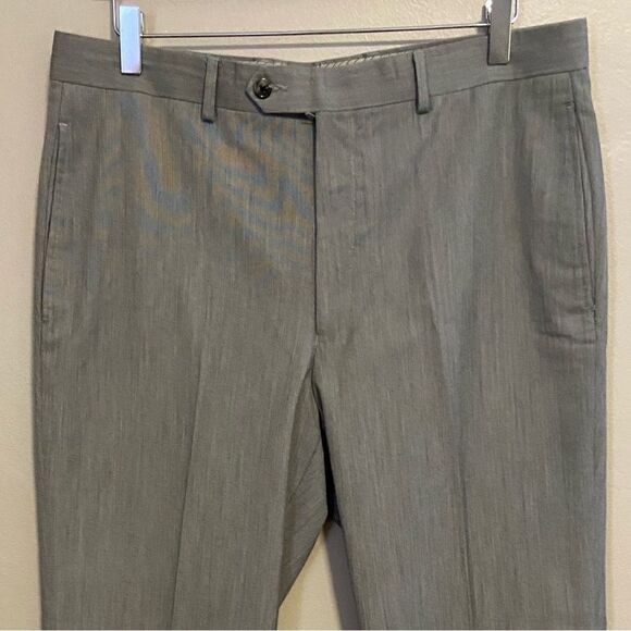 Lauren Ralph Lauren flat front grey trousers 34Wx32L - Picture 3 of 7